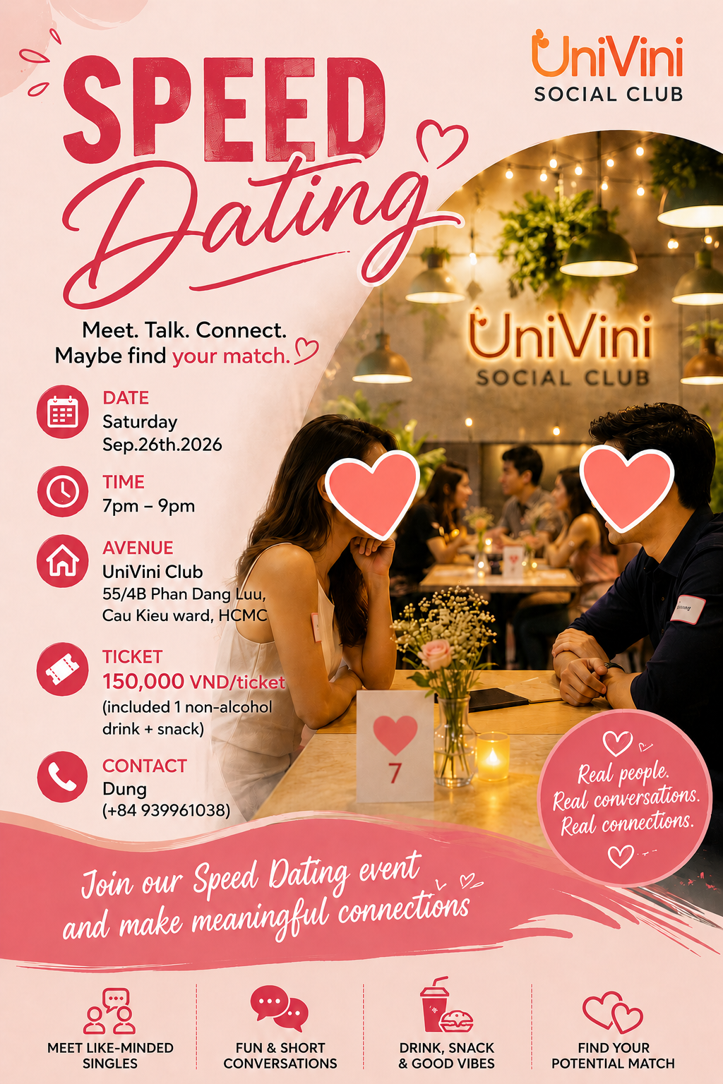 Speed Dating Night in Saigon – Meet, Talk & Find Your Match