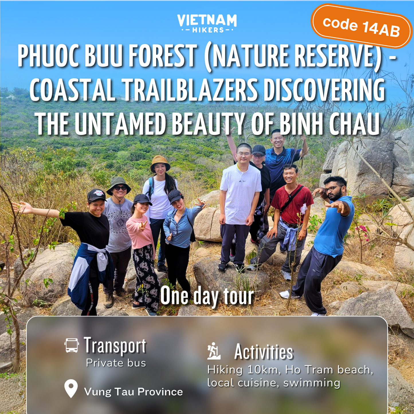 (Basic tour) 14AB: Phuoc Buu Jungle (Nature Reserve): Coastal Trailblazers Discovering The Untamed Beauty Of Binh Chau