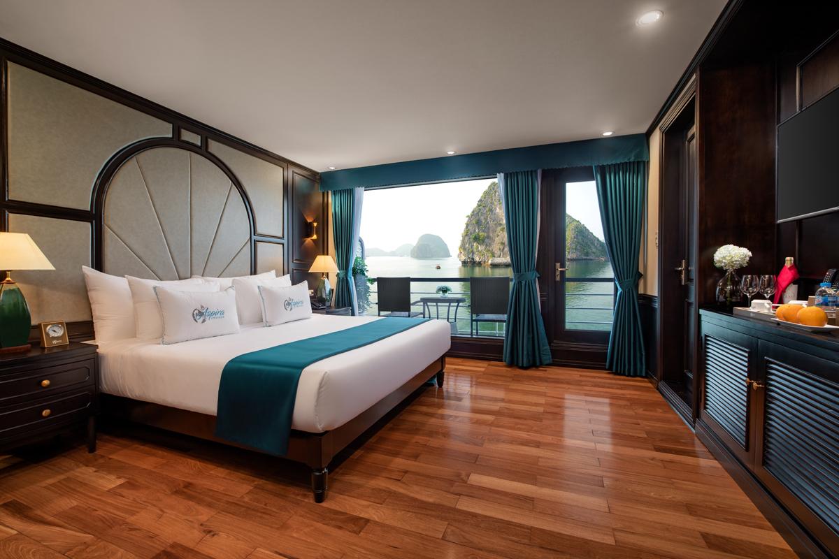 HLB2: Ha Long Bay 5-star Cruise (2 DAYS) Second Floor Room