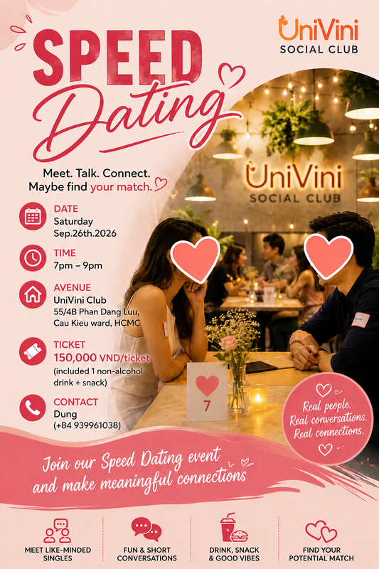 Speed Dating Night in Saigon – Meet, Talk & Find Your Match