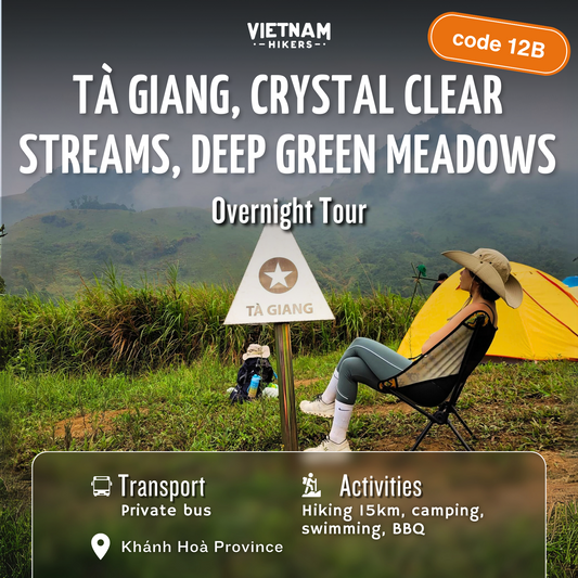 12B: (2일) Tà Giang, 수정처럼 맑은 시냇물, 짙은 녹색 초원