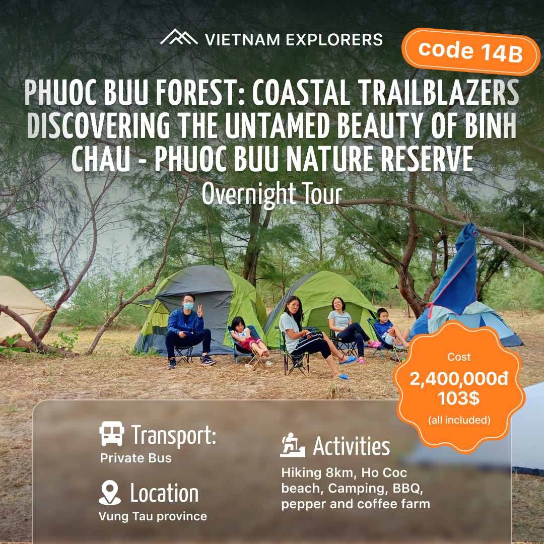 14B(2일): Phuoc Buu 숲(자연보호구역) Binh Chau의 아름다움을 발견하는 해안 개척자