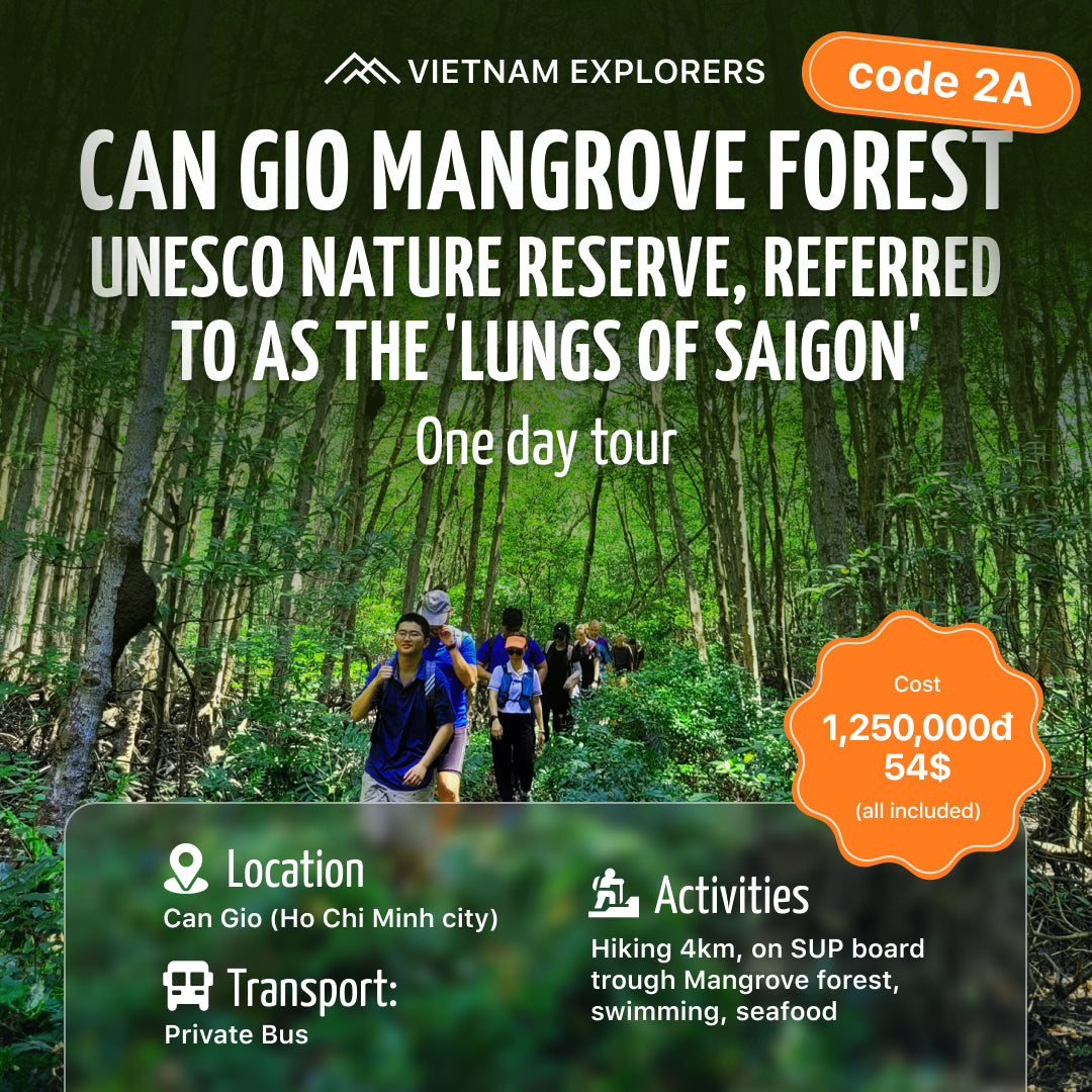 2A: ¡Camina por el bosque de manglares de Can Gio! (Reserva Natural de la UNESCO)