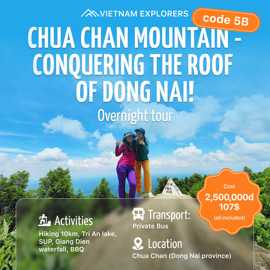 5B: (2 DÍAS) Montaña Chua Chan: El techo de Dong Nai y la cascada Giang Dien