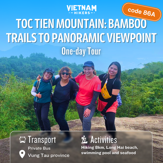86A: Montaña Tóc Tiên, senderos de bambú hasta el mirador panorámico