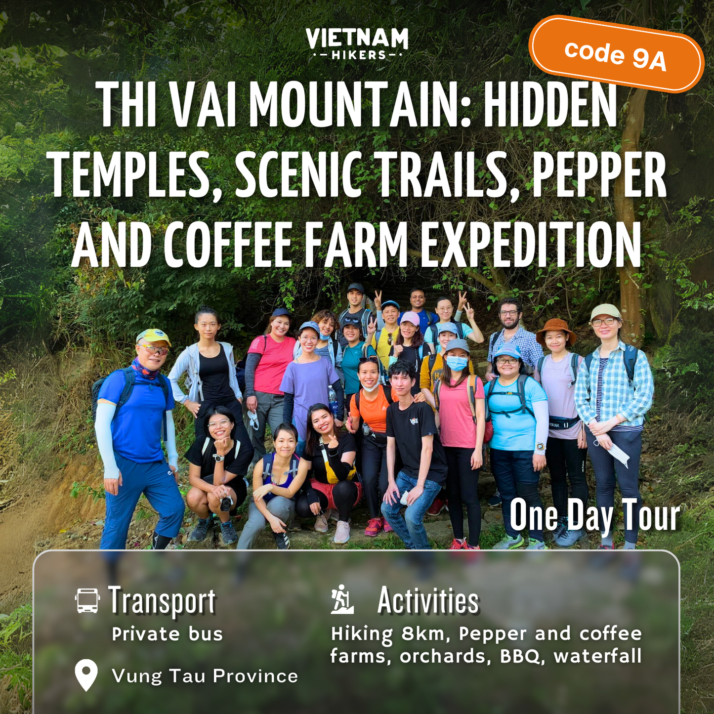 9A: 티바이 산: 숨겨진 사원, 경치 좋은 산책로, 후추 및 커피 농장 탐험